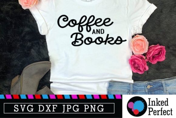 Coffee and Books Graphics for Crafts