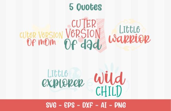 Cute Kid Quotes: Graphics for Crafts & Content Publishing