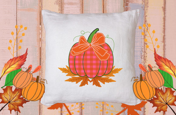 Cute Pumpkin with Bow 10: Graphics for Crafts