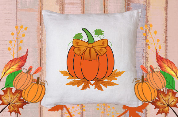 Cute Pumpkin with Bow 14