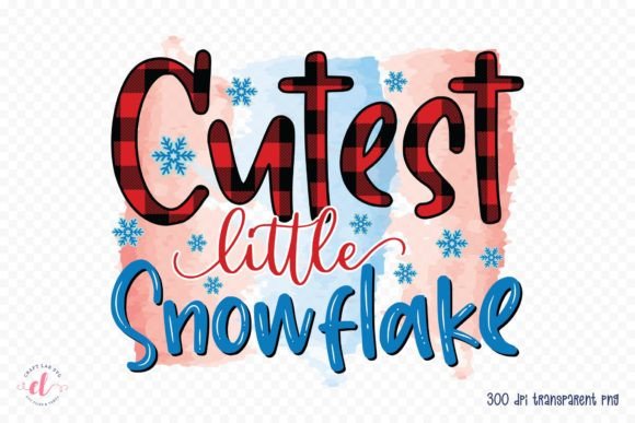 Cutest Little Snowflake Winter PNG: Graphics for Crafts