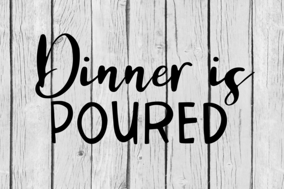 Dinner is Poured: Graphics for Crafts & Wine-Lover Branding