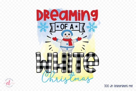 Dreaming of a White Christmas PNG: Graphics for Crafts