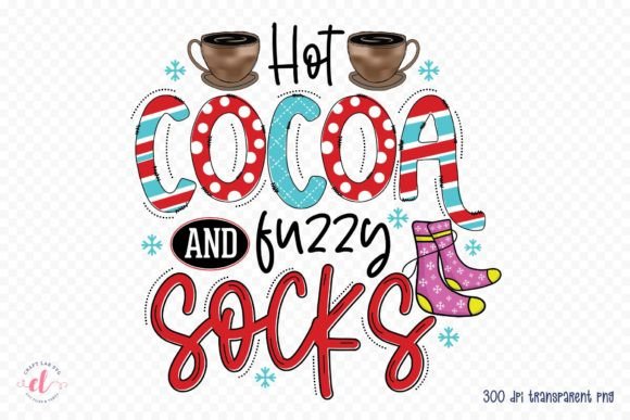 Hot Cocoa and Fuzzy Socks - Winter PNG
